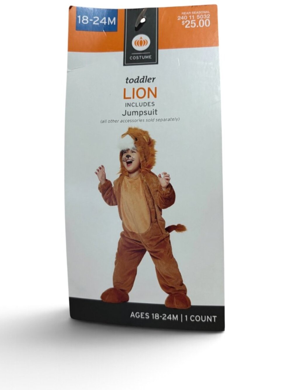 NWT Halloween Hyde & Eek Toddler Lion Halloween Costume Jumpsuit